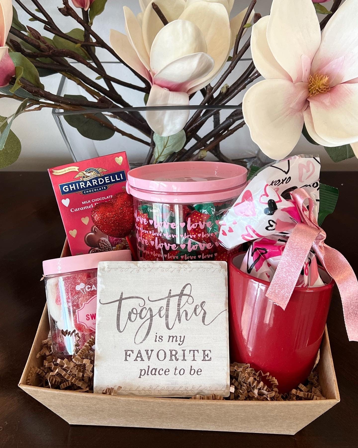 I Love You Gift Basket - Just Because Gift - Thinking Of You Gift - Foodie Gift - Candy Gift Basket - Couples Gift - Family Gift Idea